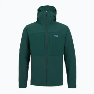 Kurtka softshell męska Patagonia R2 TechFace Hoody cascade green