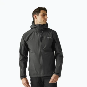 Kurtka softshell męska REGATTA Birchdale II ash/black