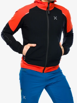 Kurtka softshell Montura Wind Revolution Hoody Jacket - black/bright orange