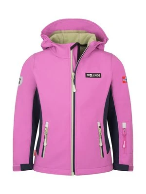 Kurtka Softshell Trollkids różowy
