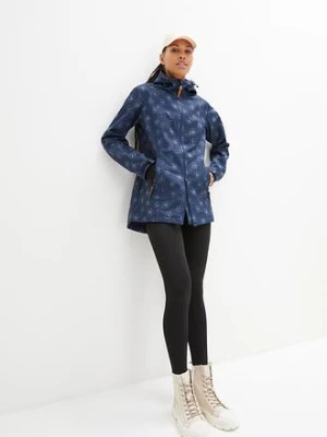 Kurtka softshell w kwiaty, z materiału odpychającego wodę bonprix