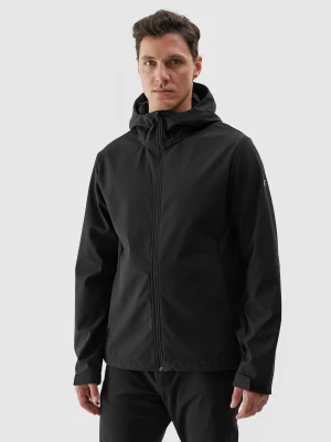 Kurtka softshell wiatroodporna membrana 5000 męska - czarna 4F