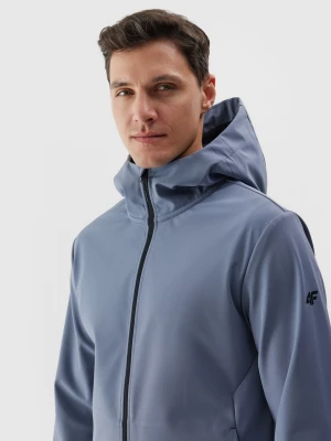 Kurtka softshell wiatroodporna membrana 5000 męska - niebieska 4F