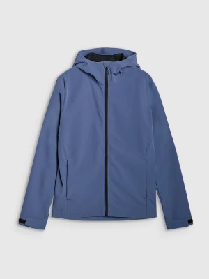 Kurtka softshell wiatroodporna membrana 5000 męska - granatowa 4F