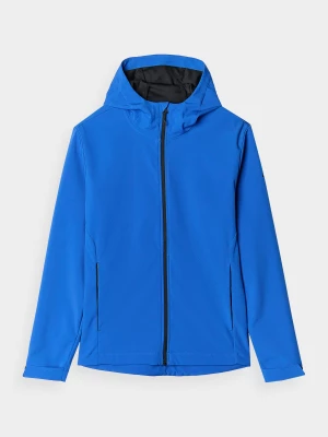 Kurtka softshell wiatroodporna membrana 5000 męska - niebieska 4F