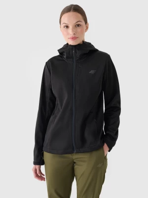 Kurtka softshell wiatroodporna membrana 8000 damska - czarna 4F