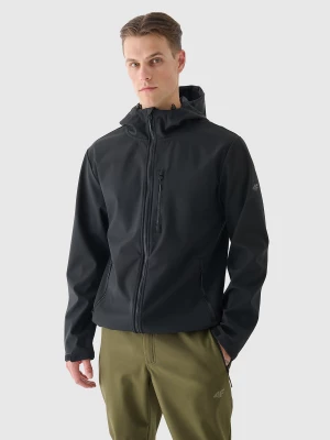 Kurtka softshell wiatroodporna membrana 8000 męska - czarna 4F