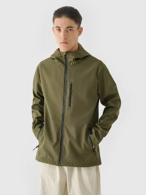 Kurtka softshell wiatroodporna membrana 8000 męska - khaki 4F