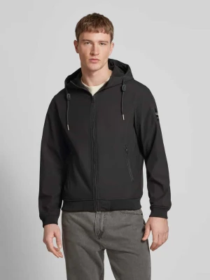 Kurtka softshell z kieszeniami zapinanymi na zamek błyskawiczny model ‘BASIC’ jack & jones