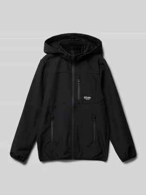 Kurtka softshell z kieszeniami zapinanymi na zamek błyskawiczny model ‘THEO’ jack & jones