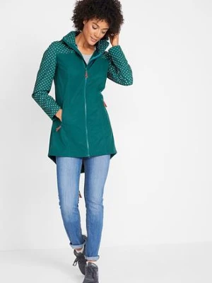 Kurtka softshell z nadrukiem, dopasowany fason, z materiału odpychającego wodę bonprix