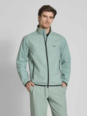 Kurtka softshell z nadrukiem z logo model ‘Putt’ BOSS Green