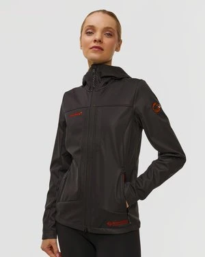 Kurtka Softshellowa Damska Mammut Ultimate Viii So Hooded Jacket Women 25 Years Czarna