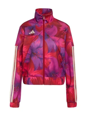 Bluza rozpinana Adidas ciemnoczerwony