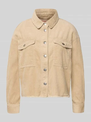 Kurtka sztruksowa o pudełkowym kroju z czystej bawełny model 'MARINA-ENY LIFE' Only