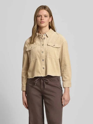 Kurtka sztruksowa o pudełkowym kroju z czystej bawełny model 'MARINA-ENY LIFE' Only