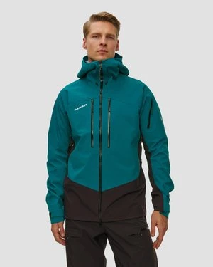 Kurtka Techniczna Męska Mammut Taiss Pro Hs Hooded Jacket Men Niebiesko-czarna