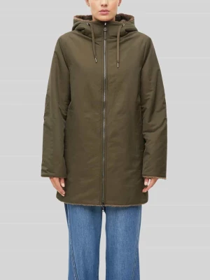 Kurtka teddy z odwracalną podszewką ze sztucznego futra s.Oliver Khaki