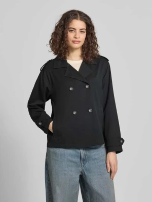 Kurtka trencz z klapami, krój regular fit, model 'HANNAH' Only