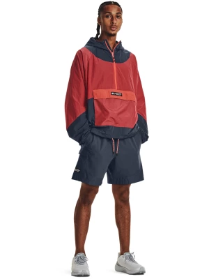 Kurtka treningowa męska Under Armour UA Rush Woven 1/2 Zip Anorak - czerwona