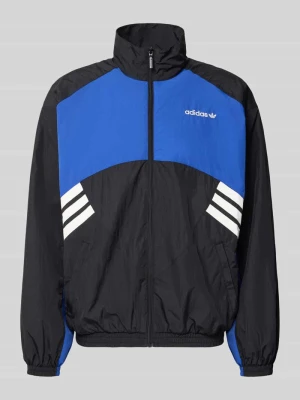 kurtka treningowa o kroju regular fit w dwukolorowym designie model 'MUC TT' adidas Originals Królewski niebieski
