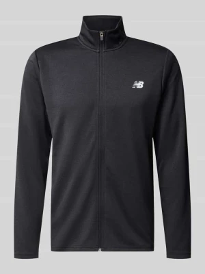 kurtka treningowa o kroju regular fit z detalem z logo New Balance Czarny