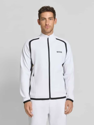 kurtka treningowa o kroju regular fit z kontrastowymi detalami BOSS Green