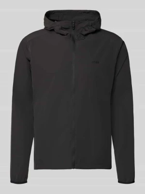 kurtka treningowa o kroju regular fit z nadrukiem z logo model 'OW_Airynix JT HD 2' Boss Czarny