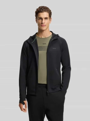 Kurtka treningowa o kroju regular fit z szybkoschnącej tkaniny model ‘SICON ACTIVE’ BOSS Green