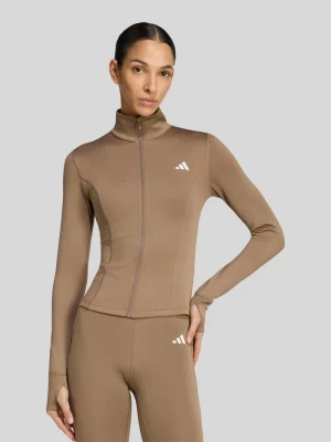 kurtka treningowa o kroju slim fit z nadrukiem z logo Adidas