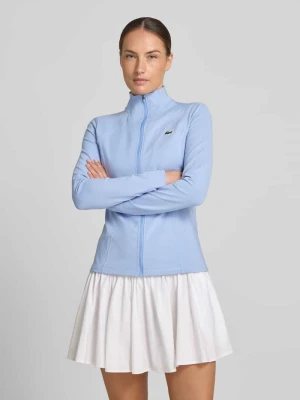 Kurtka treningowa o kroju slim fit z naszywką z logo Lacoste Sport