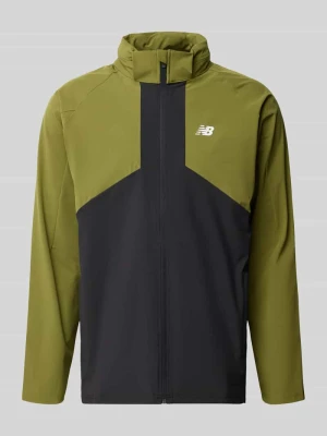 Kurtka treningowa ze stójką i zamkiem błyskawicznym New Balance Zielony