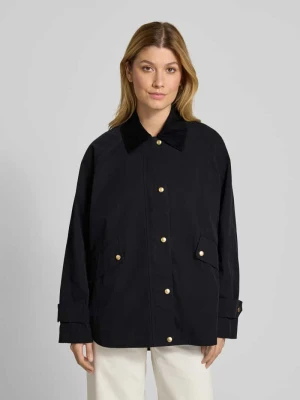 Kurtka typu barn jacket o kroju relaxed fit z wysokiej jakości płótna Marc O'Polo Czarny