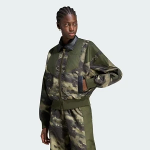 Kurtka typu bomber EQT AOP Adidas zielony