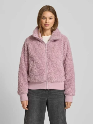 Kurtka typu teddy ze stójką i zamkiem błyskawicznym Mazine