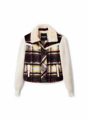 Kurtka typu trucker ze sztucznym barankiem Desigual