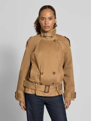 kurtka w kroju regular fit z czystej bawełny model 'Winnie' Ba&sh Średniobrązowy