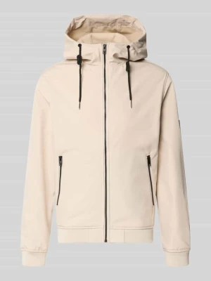 kurtka w kroju regular fit z detalem z logo Jack&Jones Złamany biały