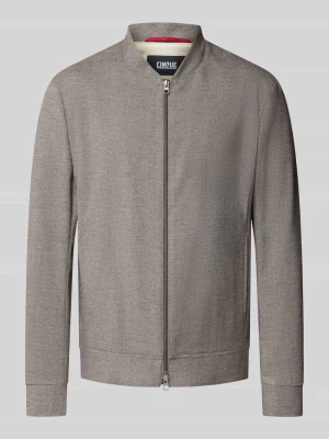 kurtka w kroju regular fit z dodatkiem wiskozy model 'Cross' CINQUE Średniobrązowy
