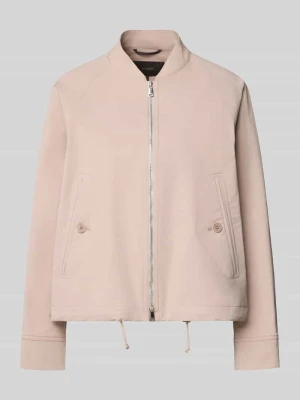 kurtka w kroju regular fit z mieszanki bawełny ze stójką Windsor Ziemisty brązowy