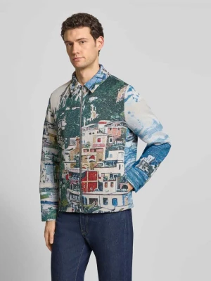 Kurtka w kroju regular fit z wzorem na całej powierzchni model 'JOTTAR' drykorn