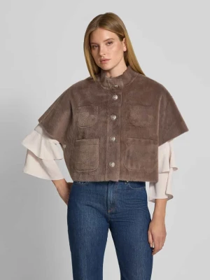 kurtka w kroju regular fit ze sztucznego futra Monari