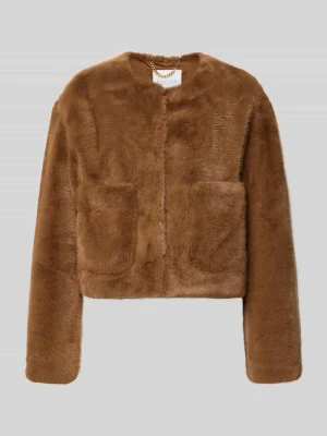 kurtka w kroju regular fit ze sztucznego futra Rich & Royal Camel
