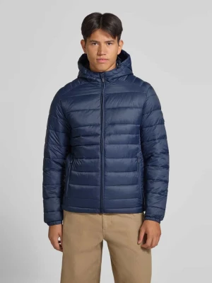 Kurtka w pikowanym stylu o kroju regular fit model 'KINGSLEY' Jack&Jones Ciemnoniebieski