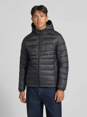 Kurtka w pikowanym stylu o kroju regular fit model 'KINGSLEY' Jack&Jones czarny