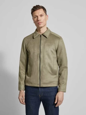 Kurtka w skórzanym wyglądzie, krój regular fit Tom Tailor Denim