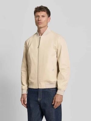 kurtka w styl college o kroju regular fit z aplikacją z metką model 'COMBER-262' Boss