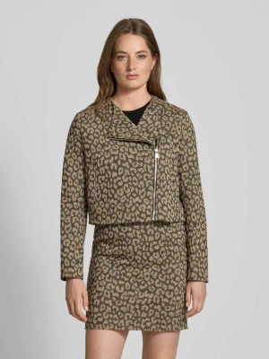 Kurtka w stylu Biker o kroju regular fit z mieszanki bawełny Boss Orange