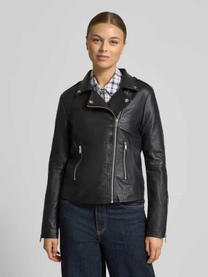 Kurtka w stylu Biker z imitacji skóry model ‘Cara’ Vila