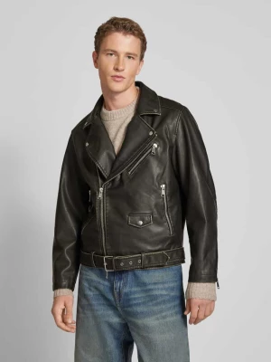 Zdjęcie produktu Kurtka w stylu Biker z kieszeniami zapinanymi na zamek błyskawiczny model ‘EATON’ jack & jones